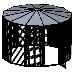 10' Diameter Indoor/Outdoor Aviary