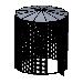 10' Diameter Indoor/Outdoor Aviary