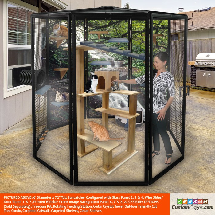6' Diameter Indoor/Outdoor Cat Cage