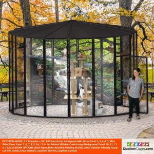 12' Diameter Indoor/Outdoor Cat Cage
