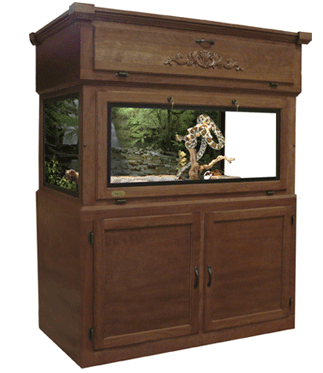 Ultimate Package, Colonial Oak Stain, with Stone Landscape Background Shown