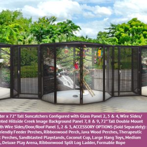 8' Diameter x 72" Tall Large Triple Bird Cage - 1