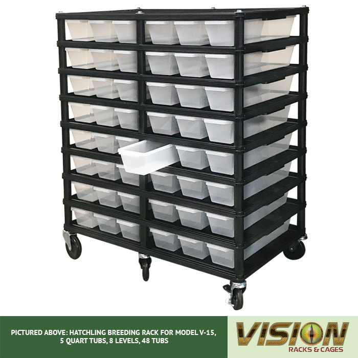 v-15 hatchling breeding racks