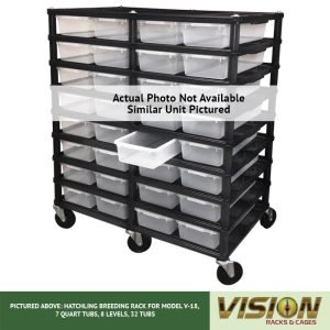 10 Level Hatchling Rack (for Qty. 40, Model V-18, 7 Quart Tubs)