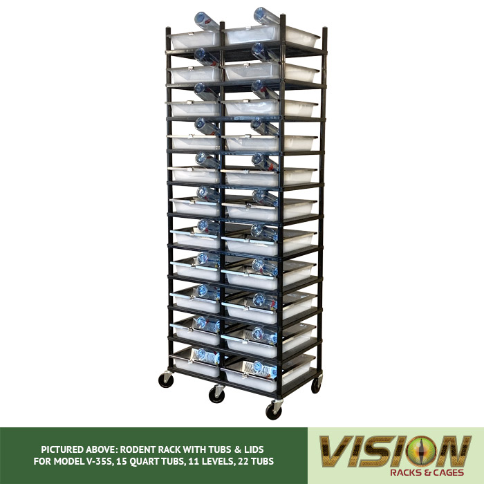 v-35s hatchling rodent breeding racks