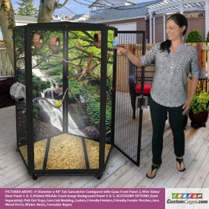 4' Diameter Indoor/Outdoor Aviary