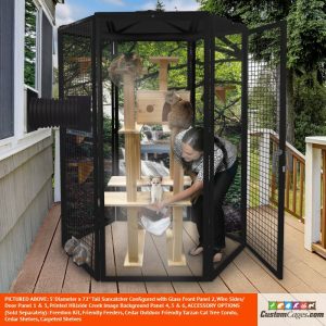 5' Diameter Indoor/Outdoor Cat Cage