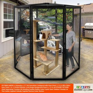 6' Diameter Indoor/Outdoor Cat Cage