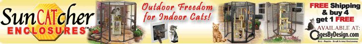 728x90 SunCATcher Bird Cages Banner