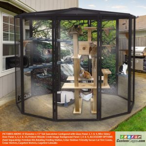8' Diameter Indoor/Outdoor Cat Cage