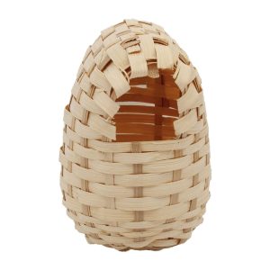 Wicker nest for small birds in an aviary
