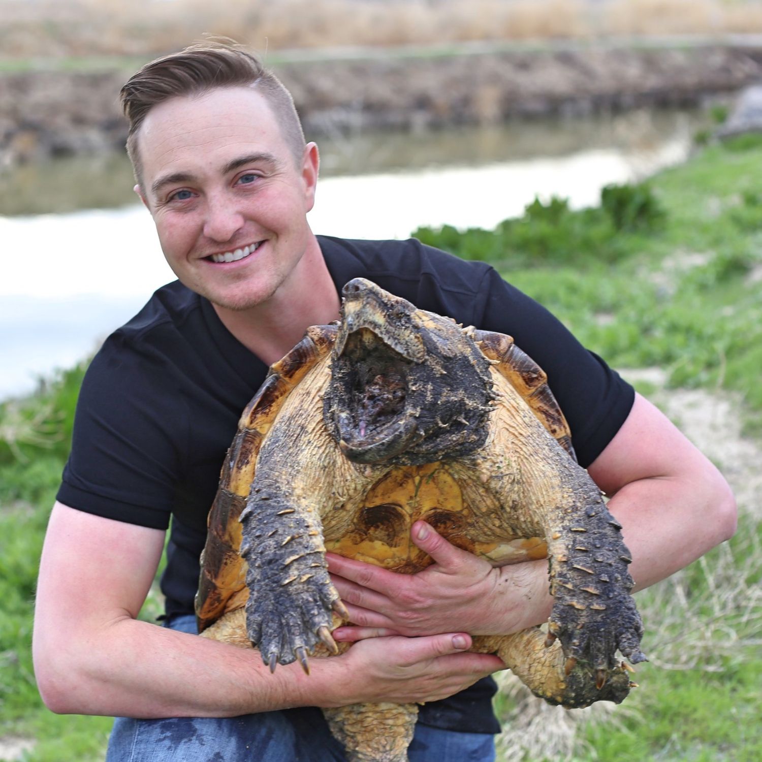 Corbin Maxey with Happy