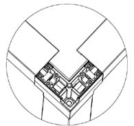 Hybrid Bird Cages Corner Assembly