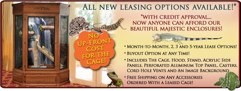 Lease a Majestic Reptile Cage