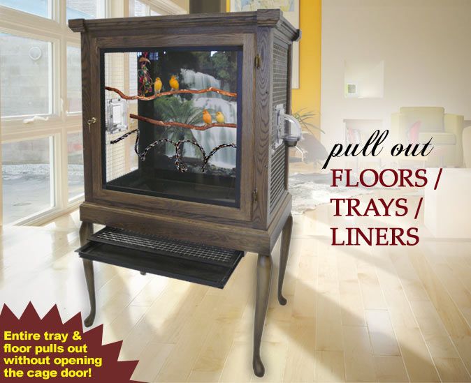 Bird Cage Floors and Trays
