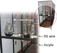 composite side panels for bird cages