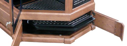 Corner Bird Cage Pull Out Floor, Pull Out Tray