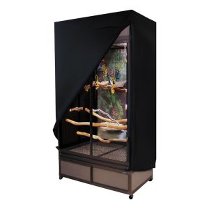 custom-fit poly-cotton cover for an animal enclosure