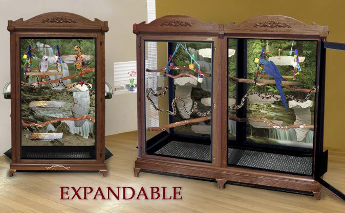 Expandable Wood Aviary