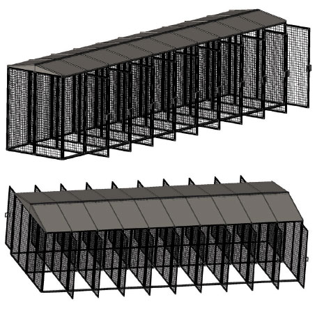 outdoor dog cage