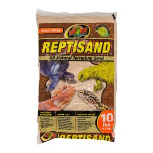 10lb bag of white ZooMed reptisand substrate