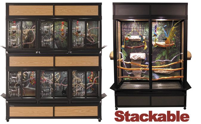 Hybrid Stackable Bird Cages